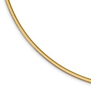 3mm Sterling Silver & Gold Tone Reversible Cubetto Necklace, 18 Inch
